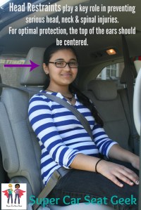 Did you know that "head rests" aren't just for comfort? Head Restraints play a vital role in preventing serious head, neck & spinal injuries. Always make sure that the tops of the ears are centered within the head restraint. 